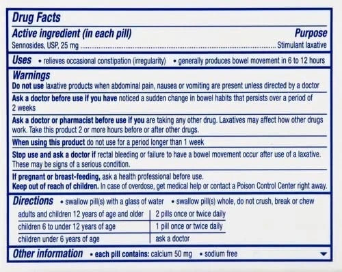 Ex-Lax Maximum Strength Stimulant Laxative Constipation Relief Pills, 24 Count
