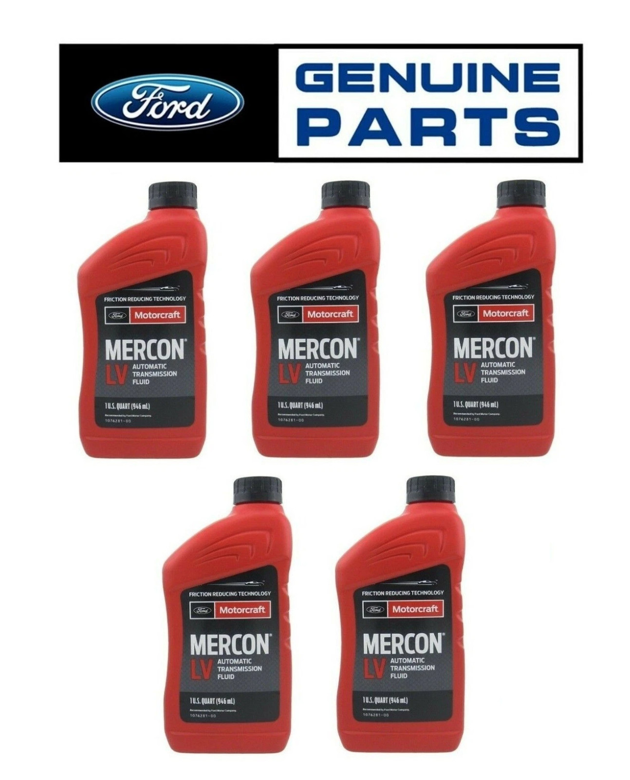 For OEM Ford 5 Quarts MERCON-LV Automatic Transmission Fluids Genuine XT*10*QLVC