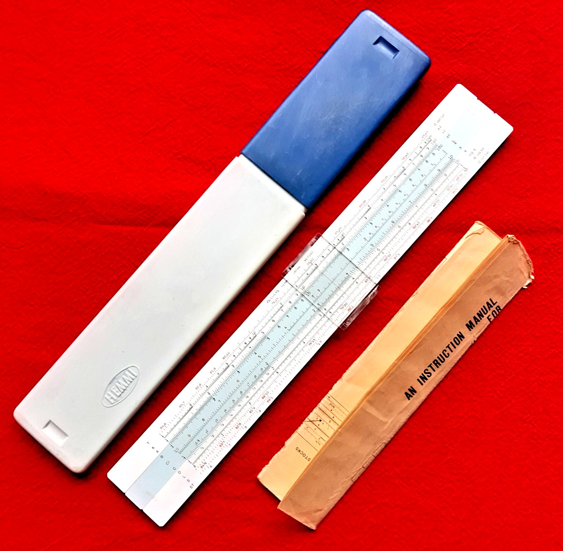 Vintage HEMMI P280 Slide Rule. Excellent condition. Original case & Instructions