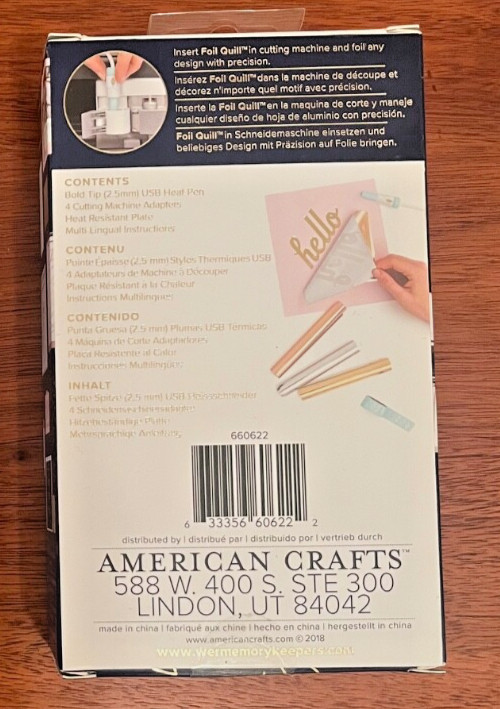 Bold Tip Heat Activated Pen - Foil Quill - We R Memory Keepers
