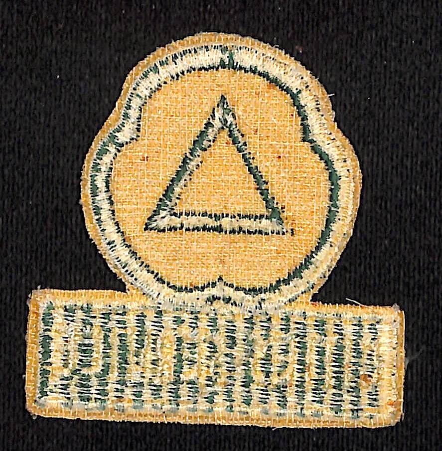 Cities Service Vintage Embroidered Patch - 2 3/8" x 2 1/2" c1950's-65