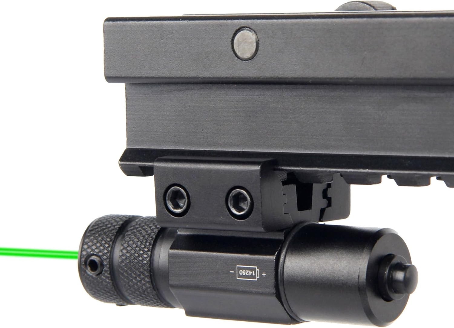 Green Beam Laser Sight Tactical Scope with 20/11mm Mount for Airsoft Gun