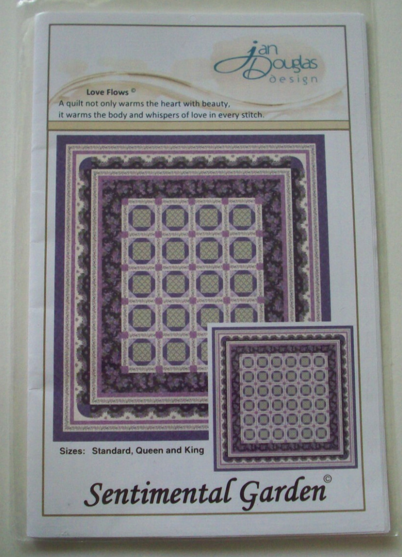 Sentimental Garden pieced quilt pattern *A13