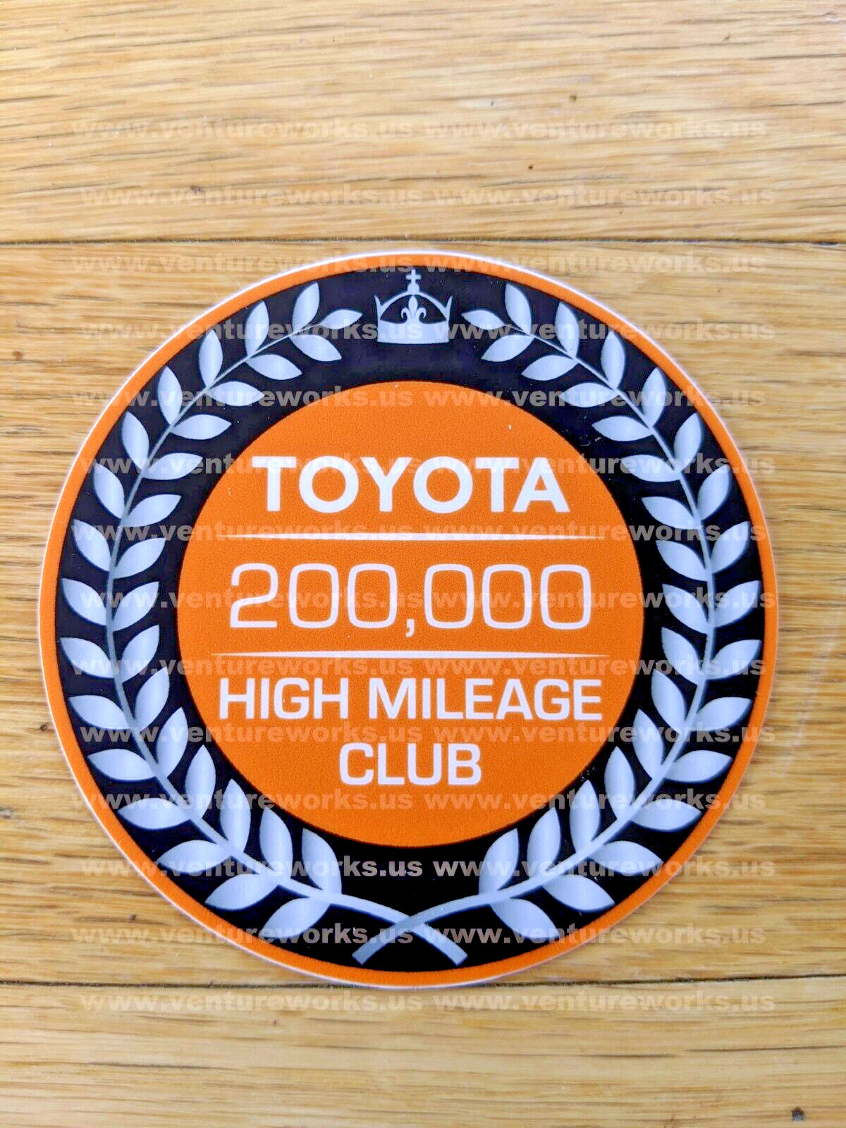 Toyota Owners High Mile Club Sticker 200k Tundra Tacoma 4runner Land FJ Cruiser