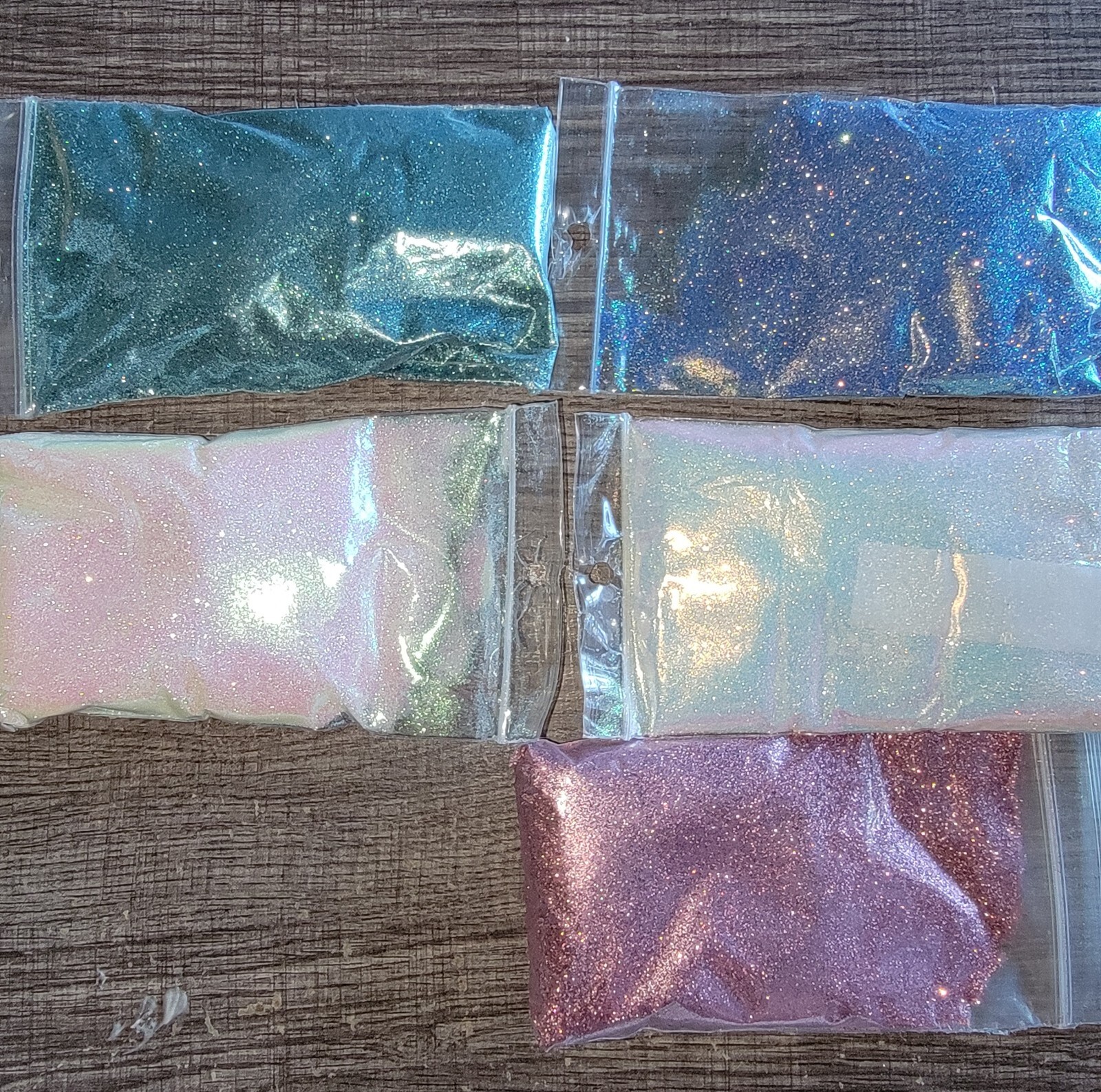 Individual 2oz Bags Of High Quality Of .008 Glitter In Assorted Colors