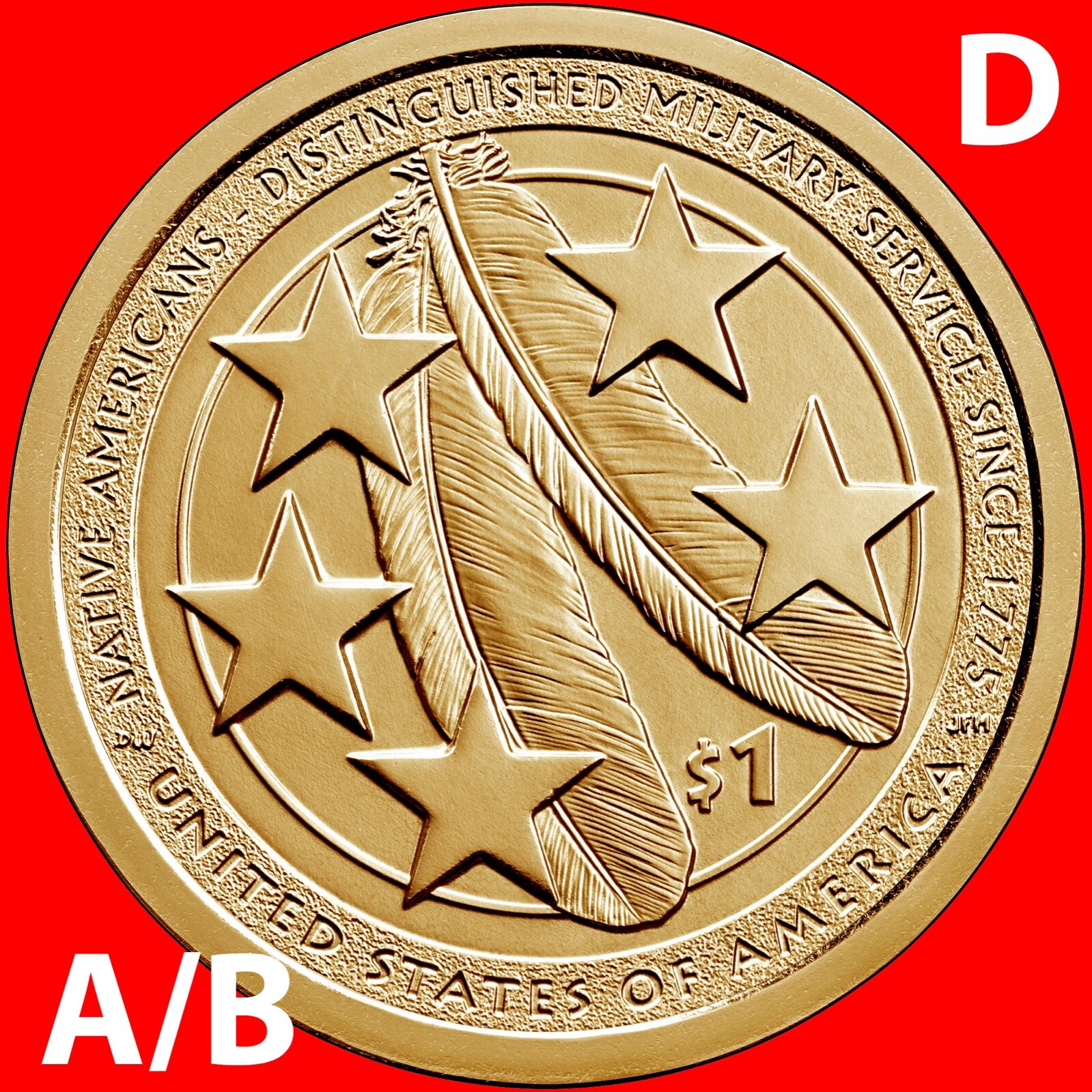 2021 NATIVE AMERICAN UNCIRCULATED SACAGAWEA DOLLAR SET of 2 (D - Type A & B)