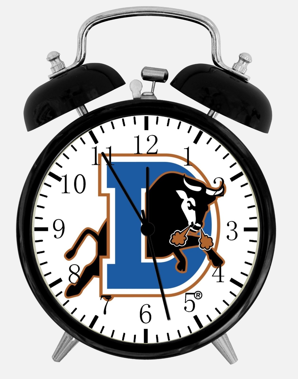 Durham Bulls Alarm Desk Clock 3.75" Room Office Decor E305 Nice For Gift
