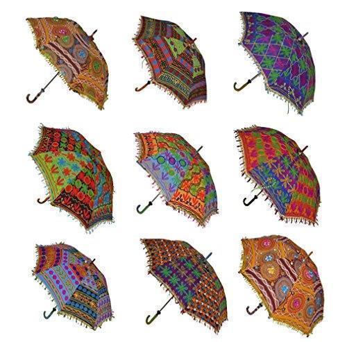 Vintage-Parasol-Lot-Of-10-Pcs-Decor-Rajasthan-Umbrellas-Mirror-Work-Wholesale