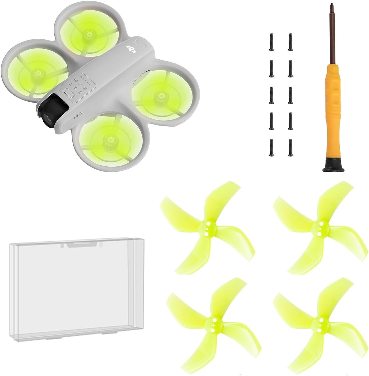 Drone Colorful Propellers for DJI Neo Low Noise Propellers Light Weight Durable