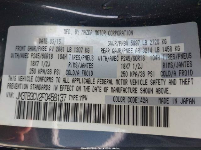 Audio Equipment Radio Receiver Bluetooth Am-fm-cd Fits 13-15 MAZDA CX-9 4863965