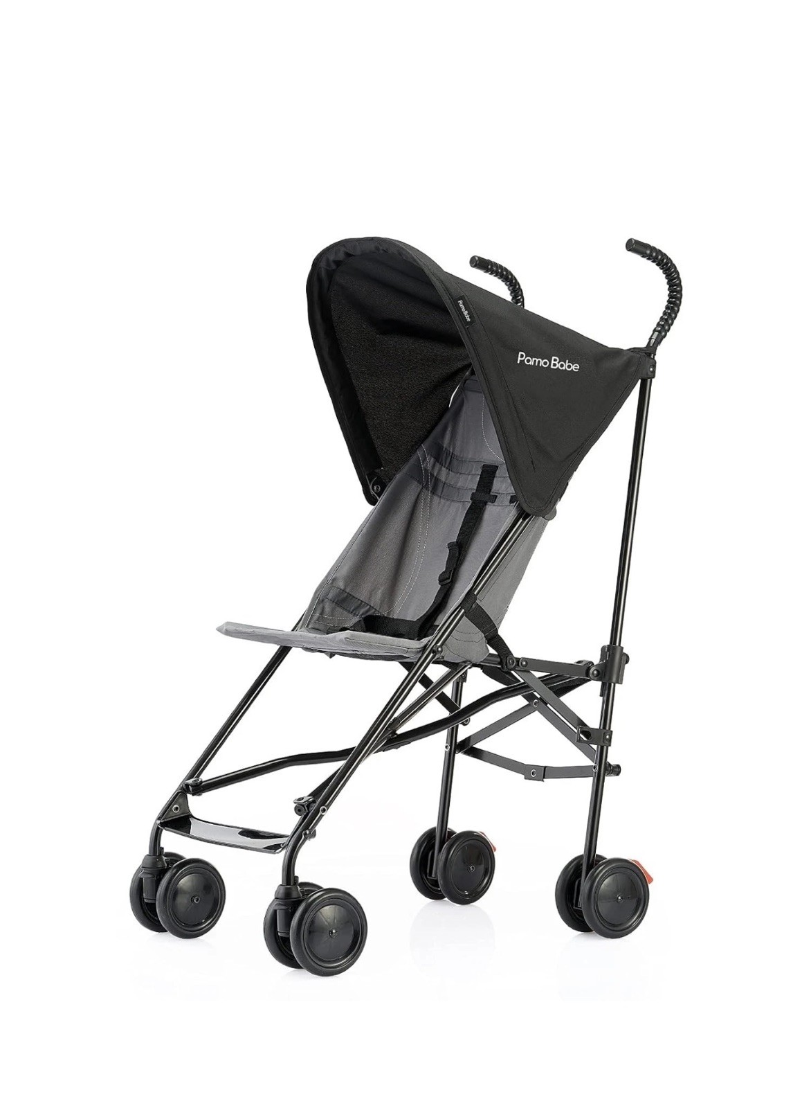 Pamo Babe Compact Fold Lightweight Umbrella Stroller (Black)