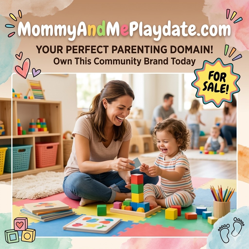 MommyAndMePlaydate.com Domain Name for Sale for Business, Blogging, Home