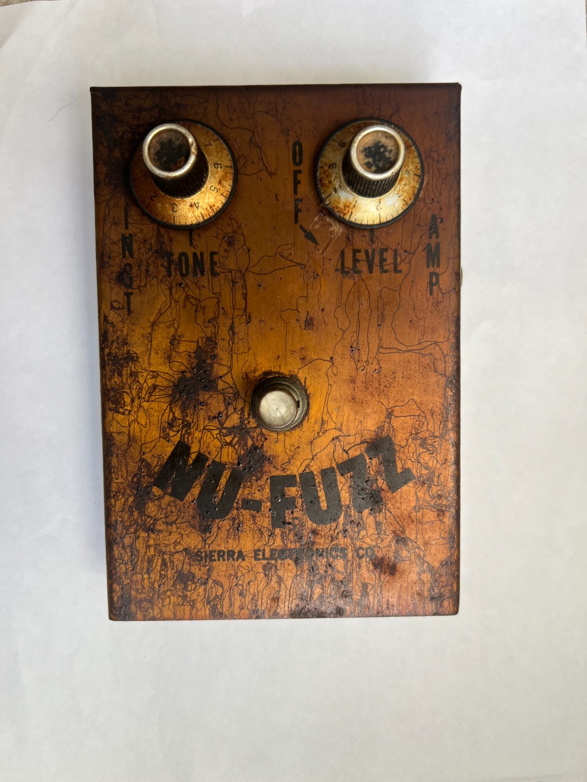1968 Sierra / Rosac Nu Fuzz Guitar Pedal Ed Sanner designed fuzzrite
