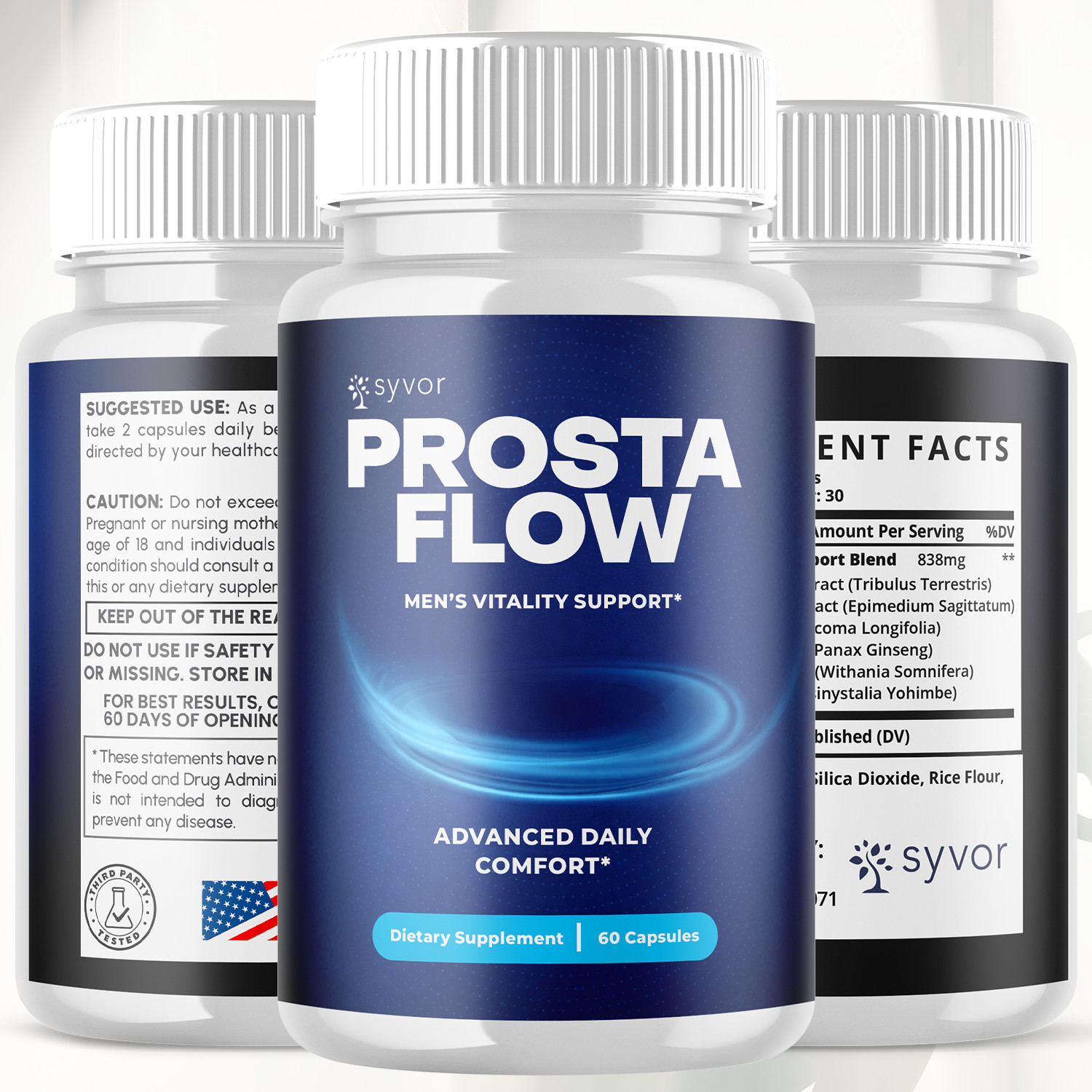 (2 Pack) Prosta Flow Advanced Prostate & Bladder Support ProstaFlow 120 Capsules