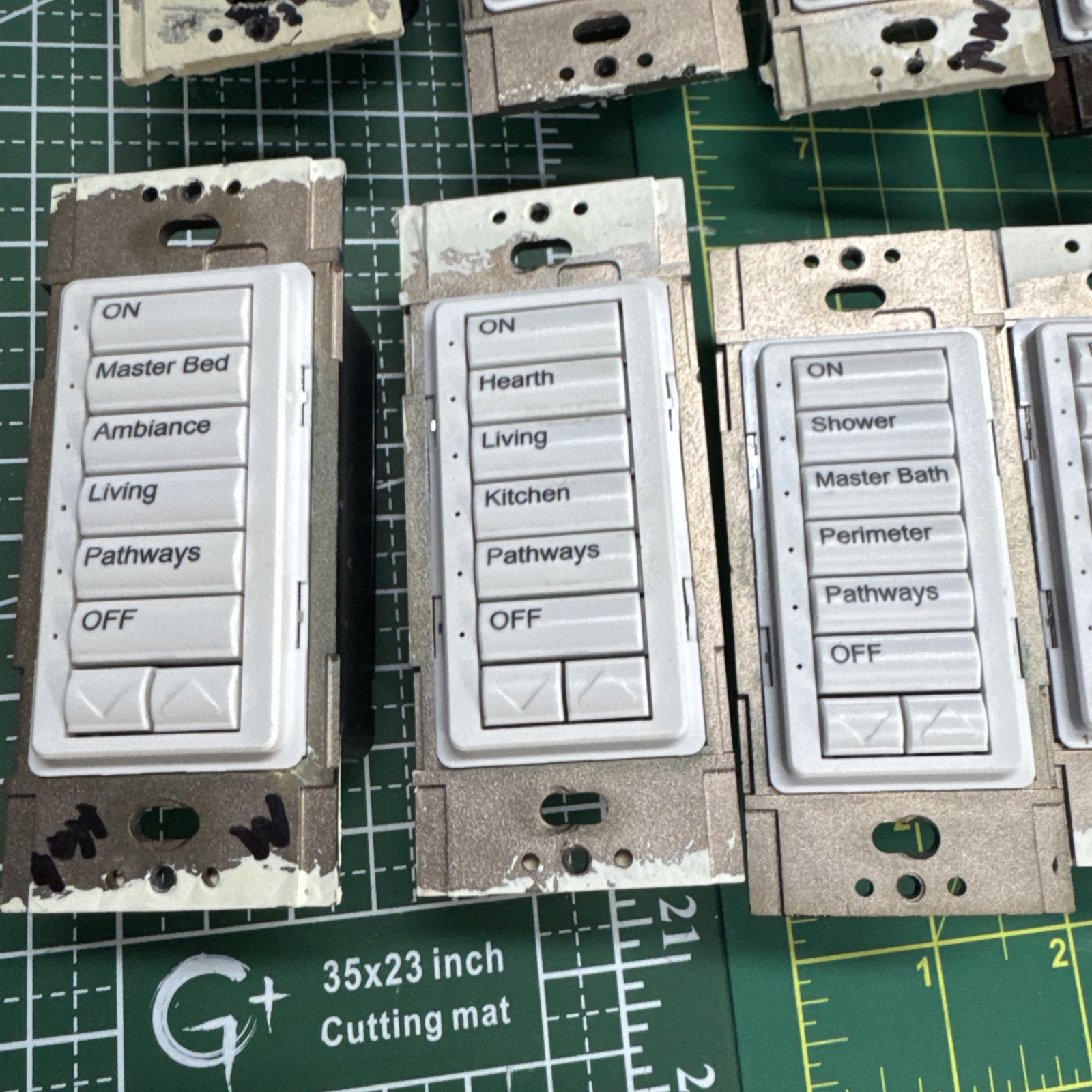 Lutron HomeWorks STWD-5BRL 5 Button Raise Lower Keypad Dimmers