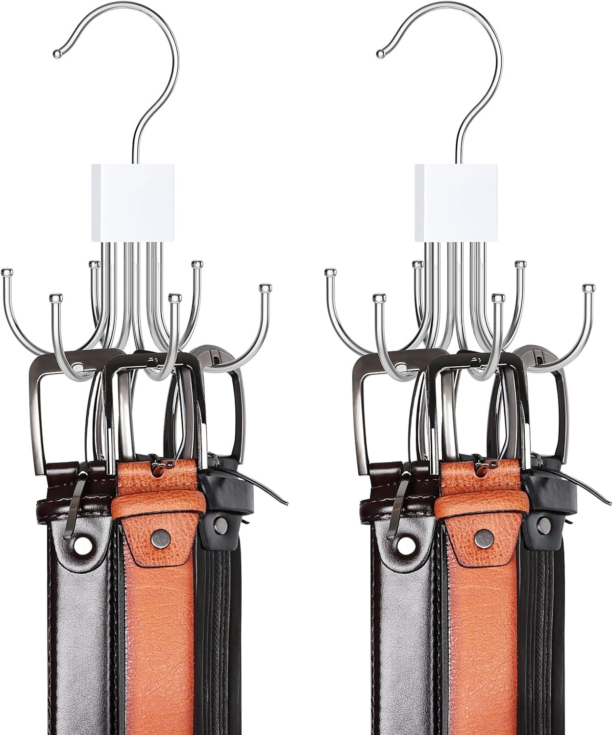 Belt Ra Hanr, Belt Hanr Organizer for Closet 360° Rotatable Max 24