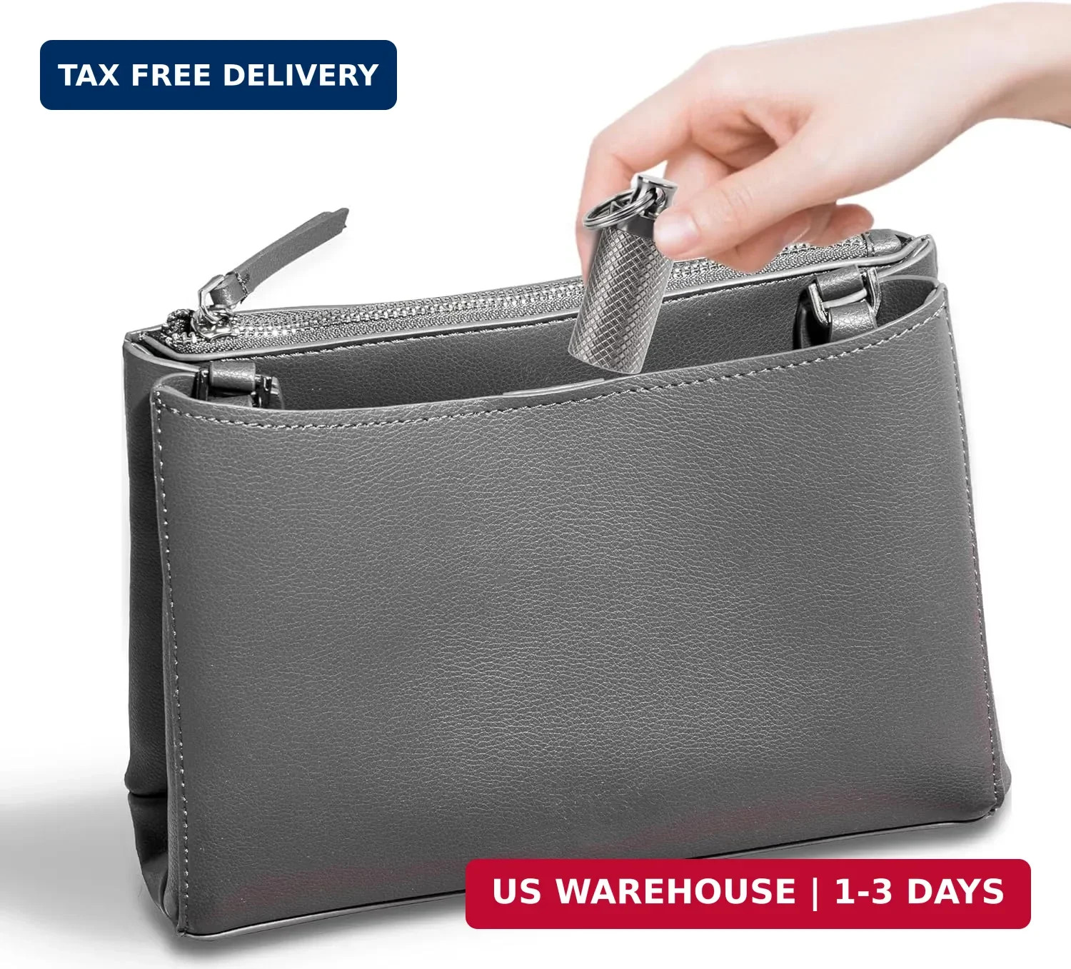 Titanium Keychain Pill Holder Container,Waterproof Portable Pill Box Case for Pu