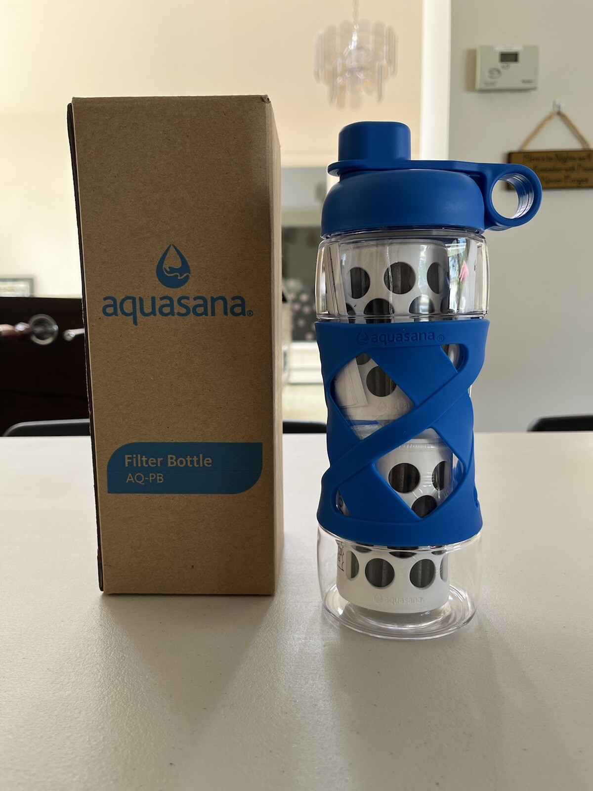 Aquasana Filter Bottle AQ-PB Royal Blue Plus 2 Filters BRAND NEW NWB