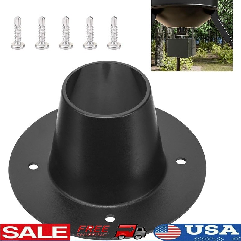 2 Drop Funnel Deer Feeder Heavy Duty Durable Easy Install Game Feed Control New