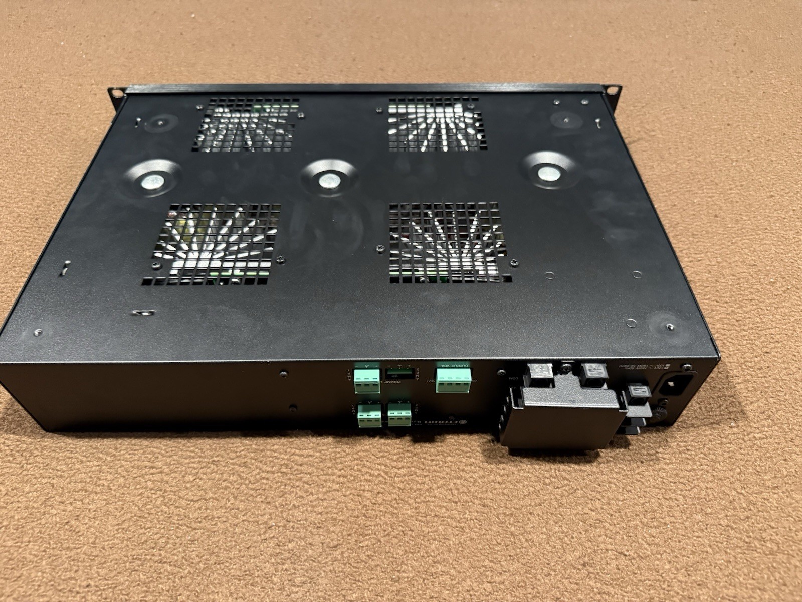 Crown 280A 2x80 Watt Power Amplifier for Two-Zone Systems, 4-ohm, 70V & 100V