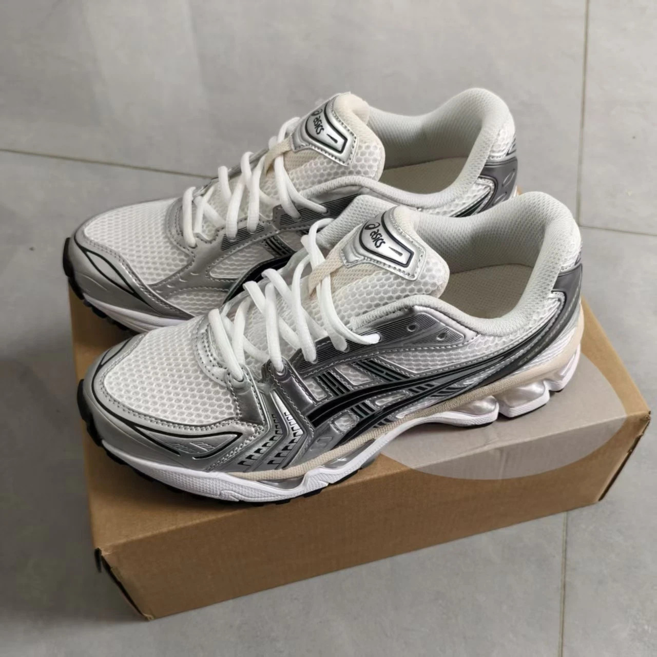 ASICS Gel-Kayano 14 White Graphite Grey 1203A537-110 Men's Size US