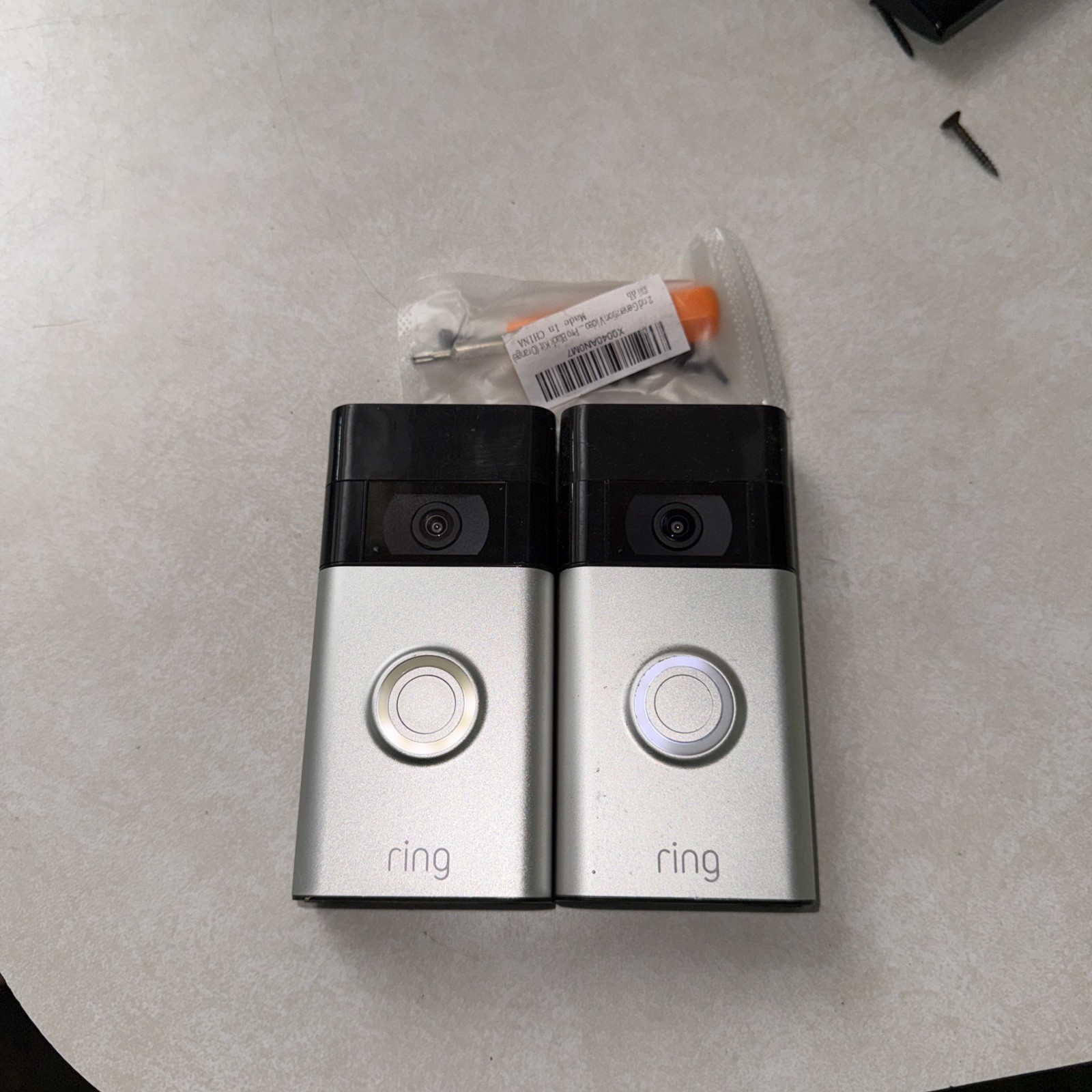2 Ct  Ring Video Doorbells 2nd Gen Battery/Wired 5UM5E5