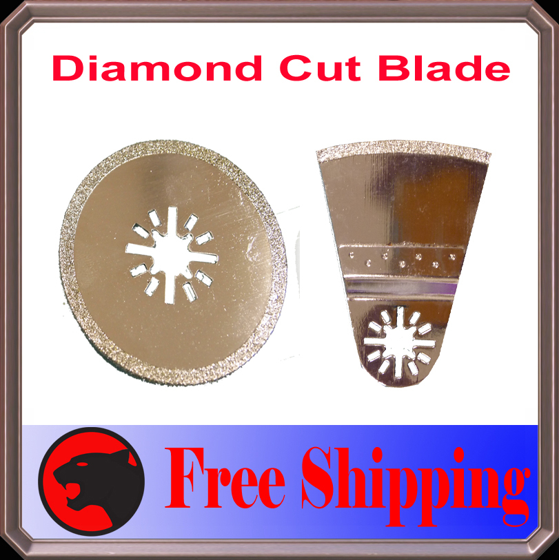 2  Diamond Cut Oscillating MultiTool Blade For  Wood Metal Cutting