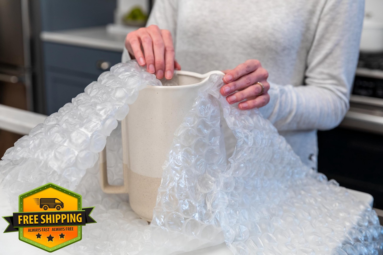 Duck Max Strength Bubble Wrap 60FT Moving Shipping Perforated