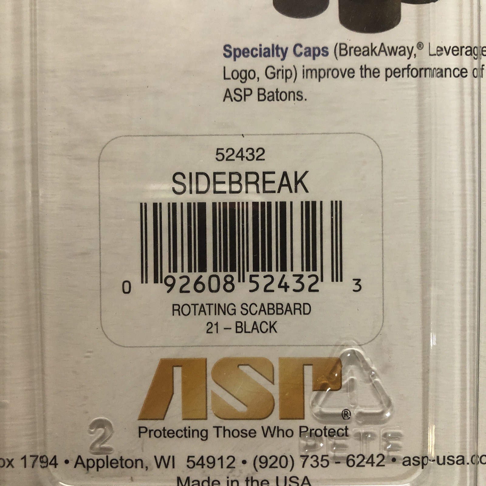 ASP SideBreak Rotating Scabbard 21 Black 52432 - NEW!
