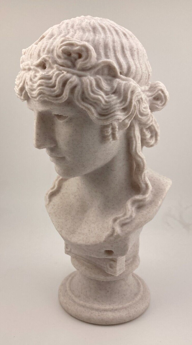 ROMAN SCULPTURE ANTINOUS MONDRAGONE 7.9 INCH/200 MM, MUSEUM REPRODUCTION