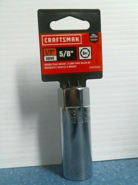 Craftsman CMMT34037, 5/8" Spark Plug Socket, 1/2" Drive, 6 Point, FREE SHIPPING