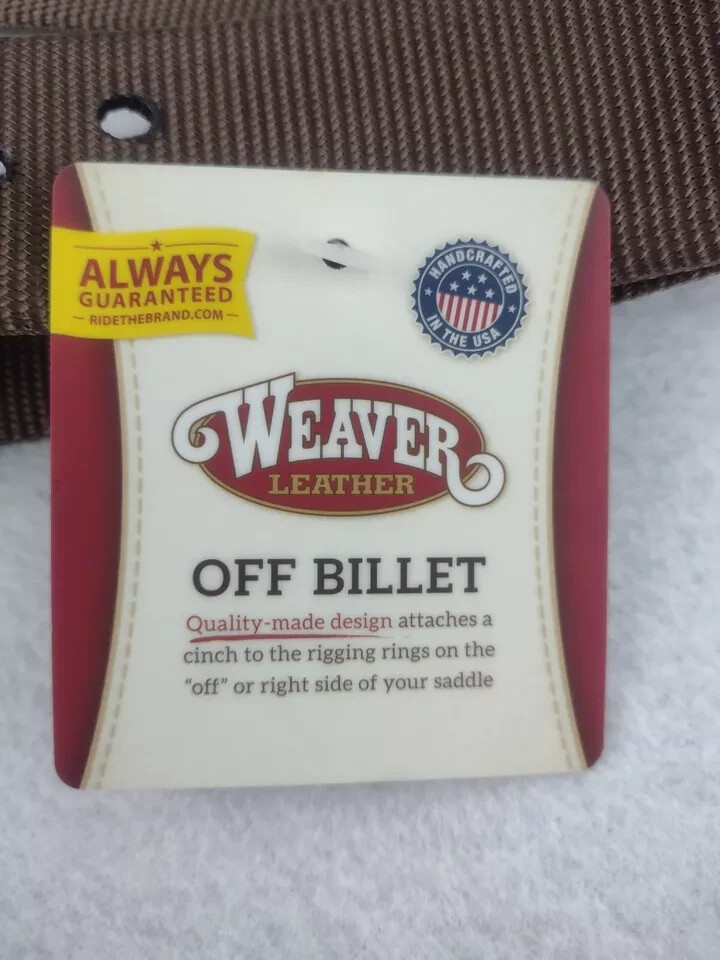 Weaver Leather Double Stitched Nylon Off Billet 1 3/4 x 39-Inch, Brown, 35-4018
