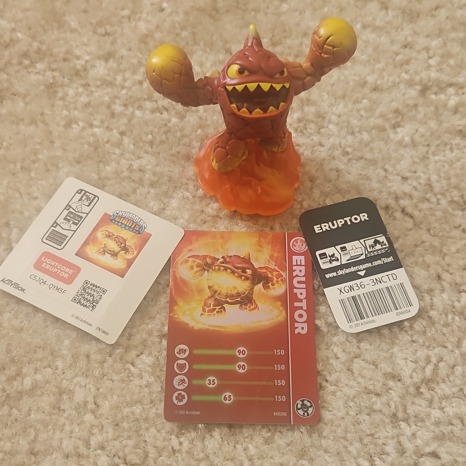 Activision Skylanders Giants Eruptor Character Figure with Card