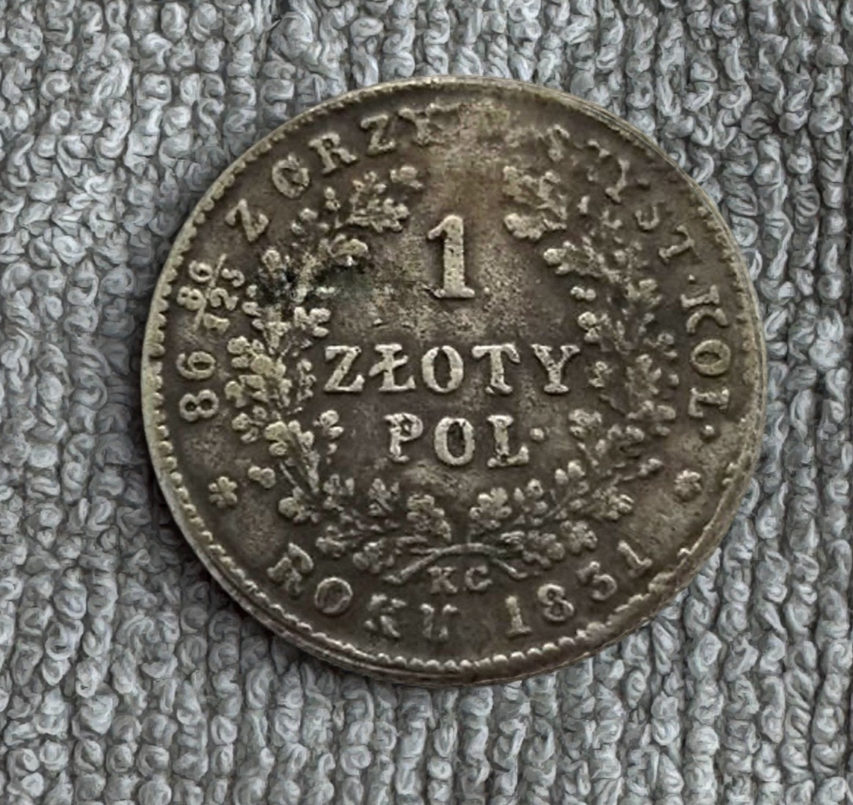 1831 Partitions of Poland 1 Zlote Polskie