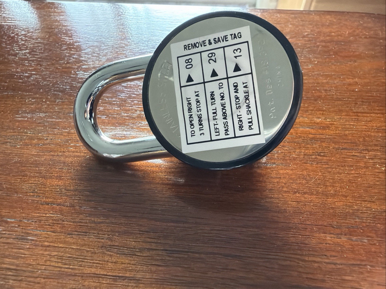 2 Brinks Combination Padlocks with Original Combination Sticker on Back NEW