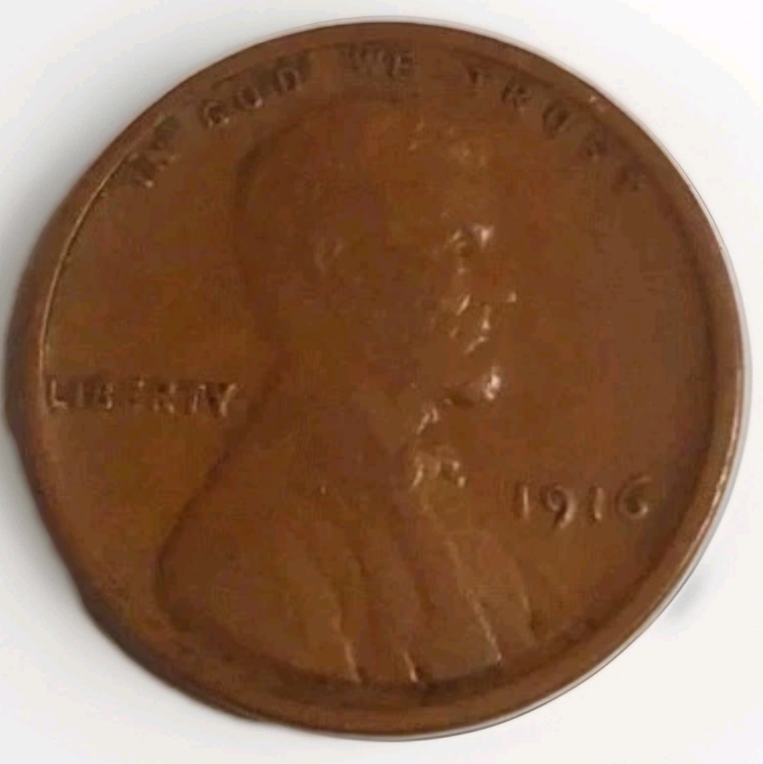 Early Teen 1916 P Lincoln Wheat Penny 1C US Circulated Brown Coin Free Post