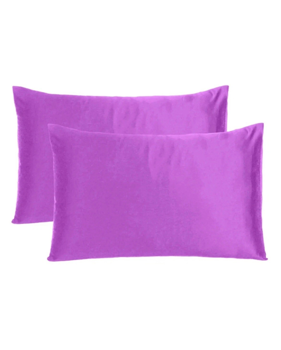 Set of 2 Silky Satin Pillowcase Pillow Case Cushion Cover Queen 20*30in