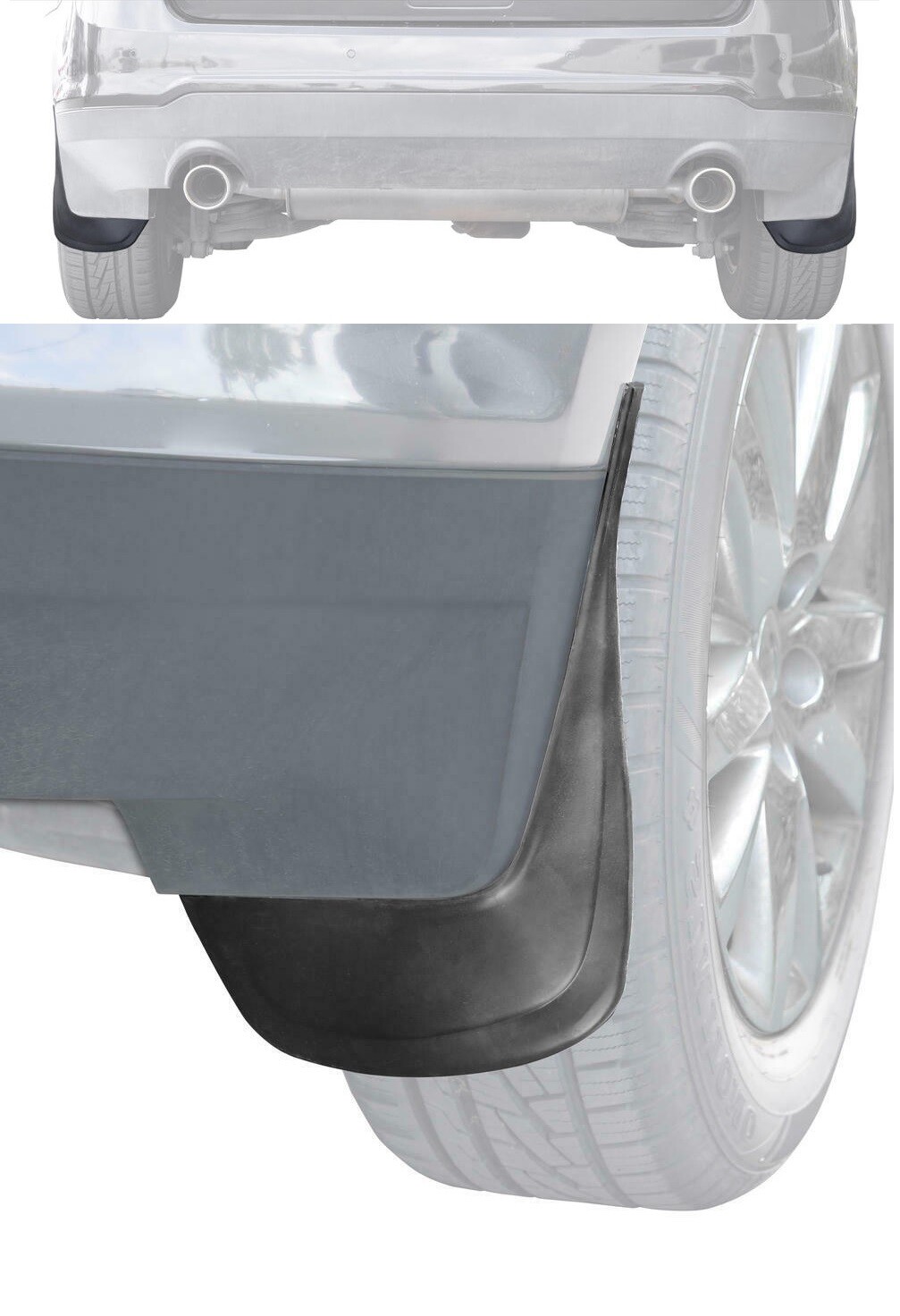 4x Mud Flaps Front+Rear Left+Right Saab 9-5 YS3G 2010-2012 Saloon