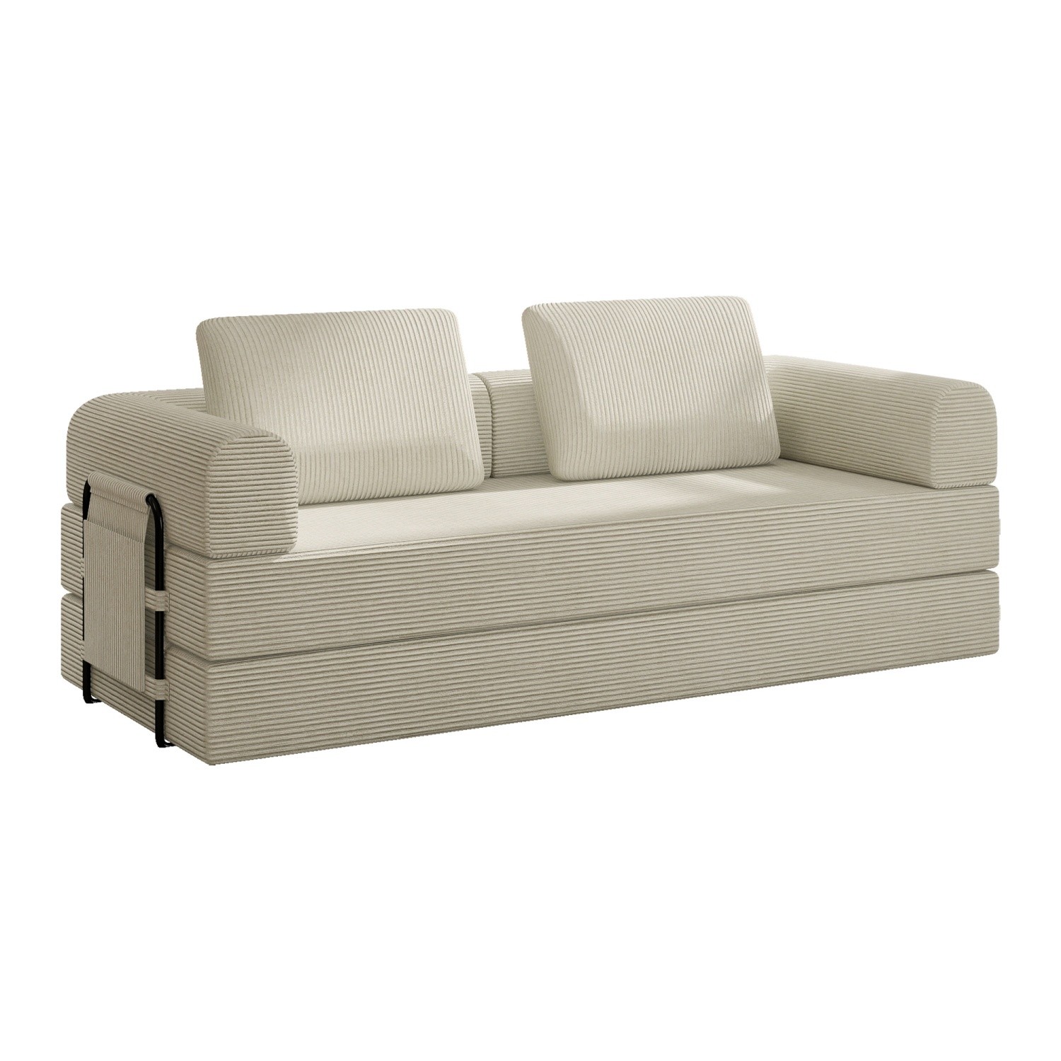 Modern Compression Sofa Folding Sleeper Sofa Bed Floor Couch with Sturdy Frame