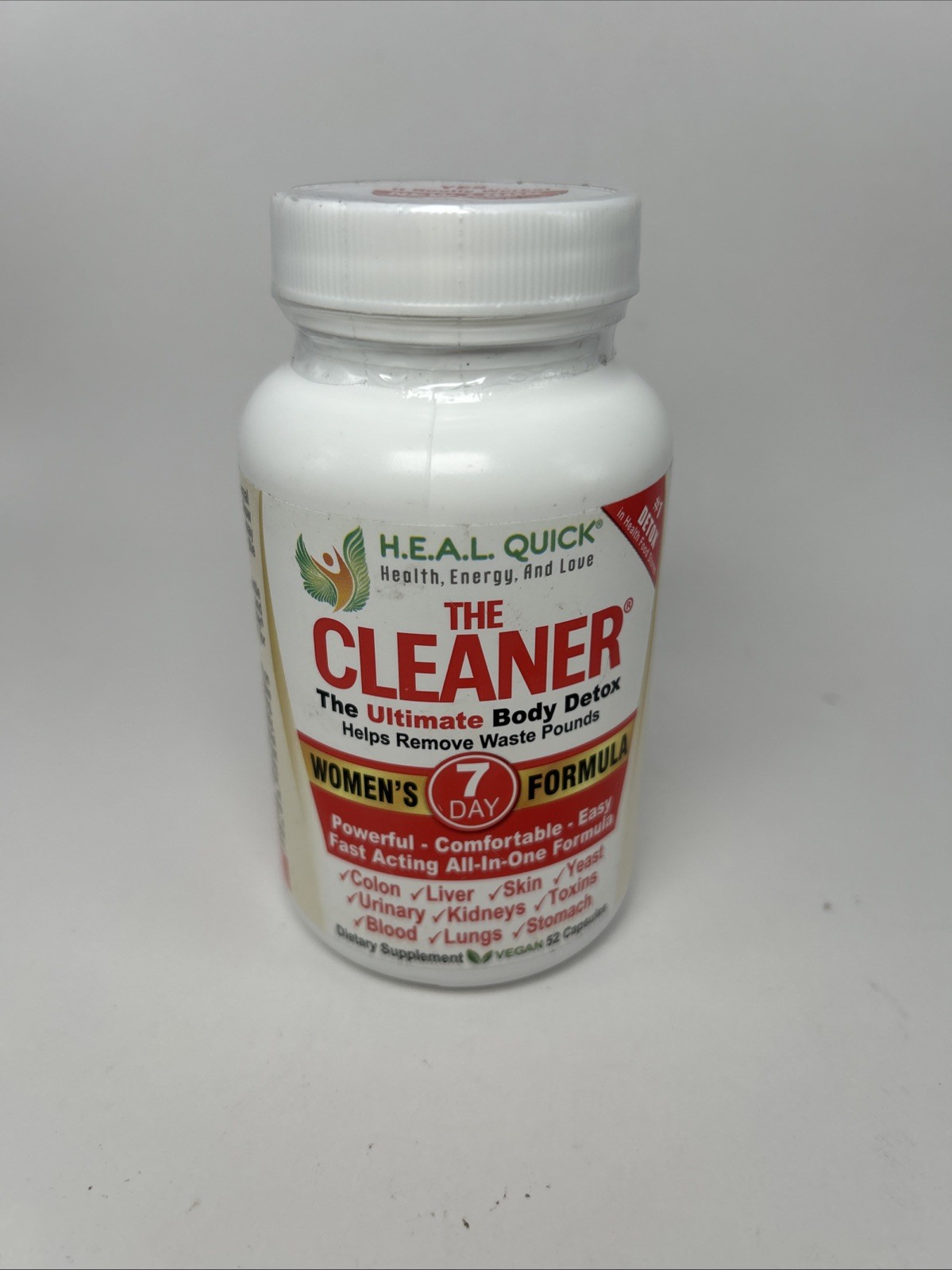 The Cleaner Women's 7 Day Formula Cap Body Detox. Best By 10/28