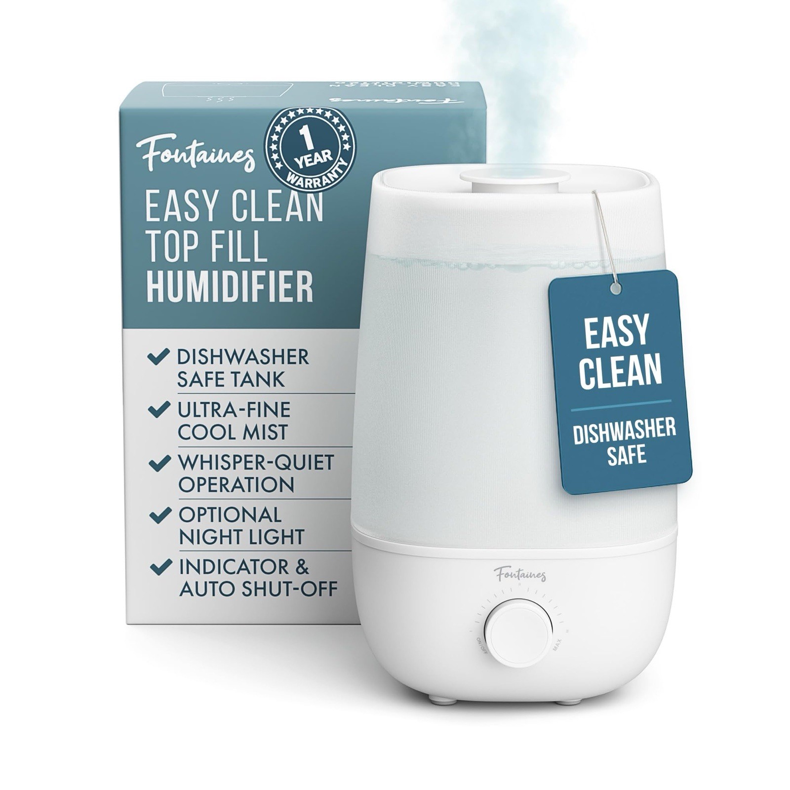 Fontaines Luxury Top-Fill Cool Mist Humidifier - 360°