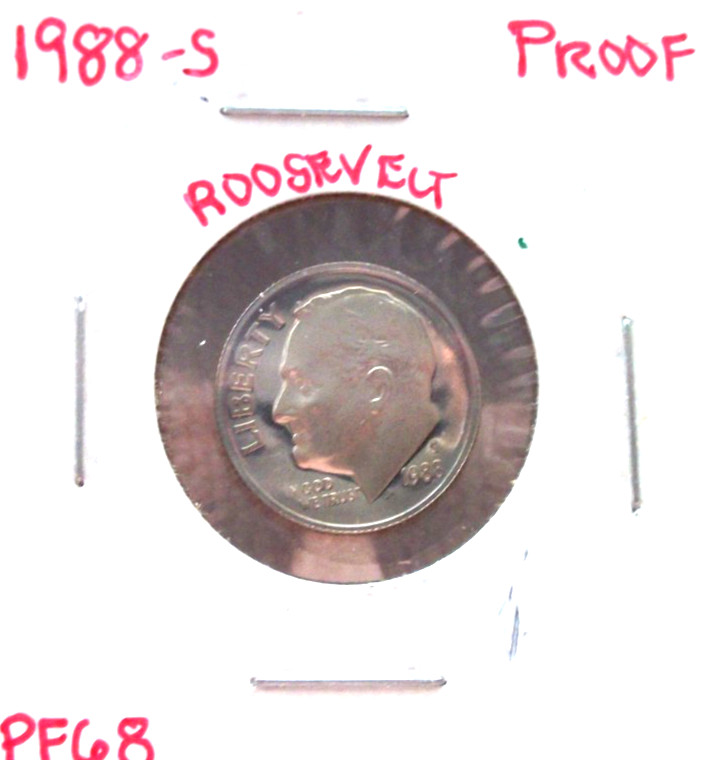 1988 SAN FRANCISCO PROOF ROOSEVELT DIME