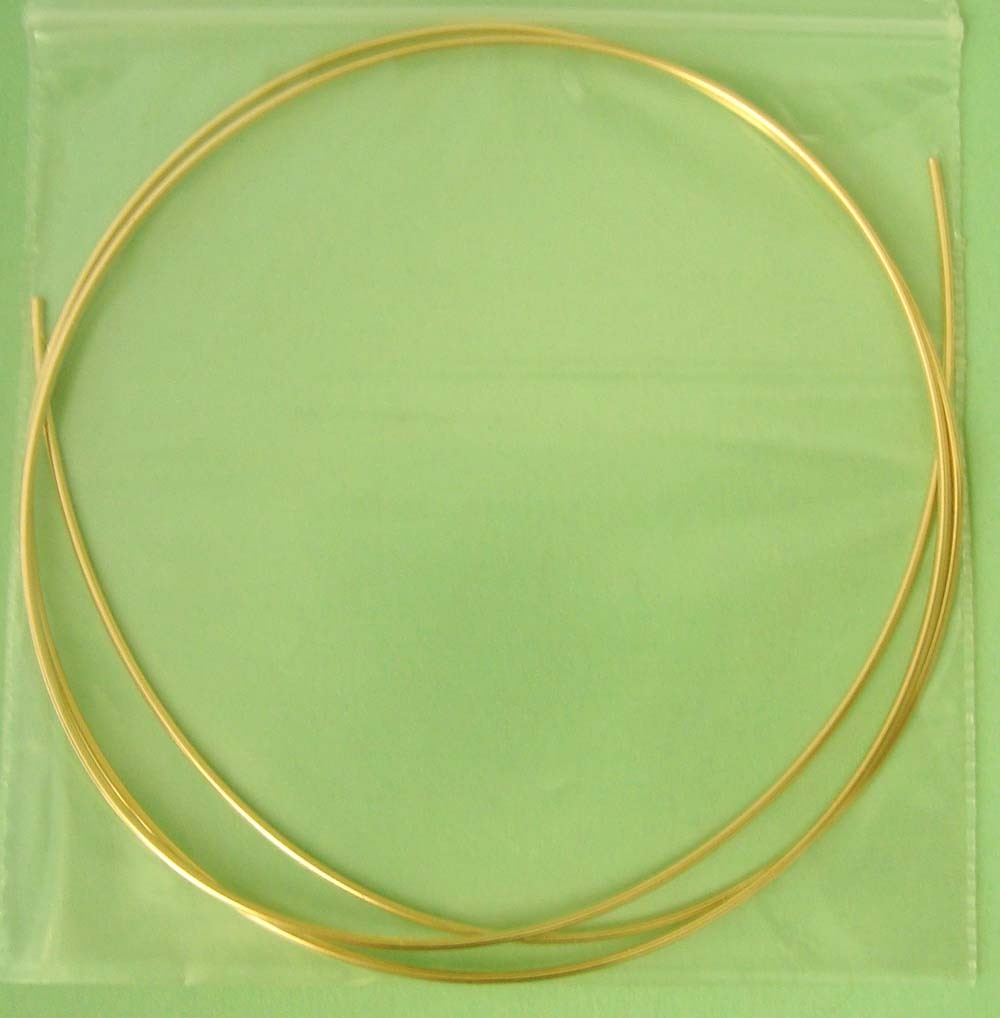 2 ft 14k Gold filled 18 gauge round beading wire craft wrapping dead soft W18DSg