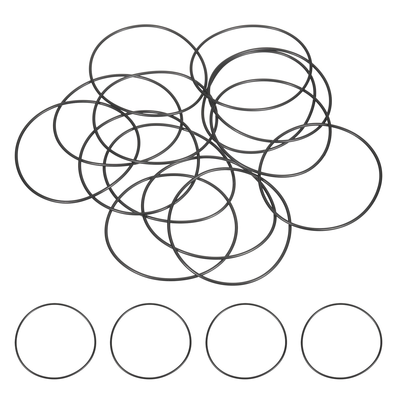 Nitrile Rubber O Ring, (82x78x2mm) (20pcs), Metric Buna-N NBR Sealing Gasket