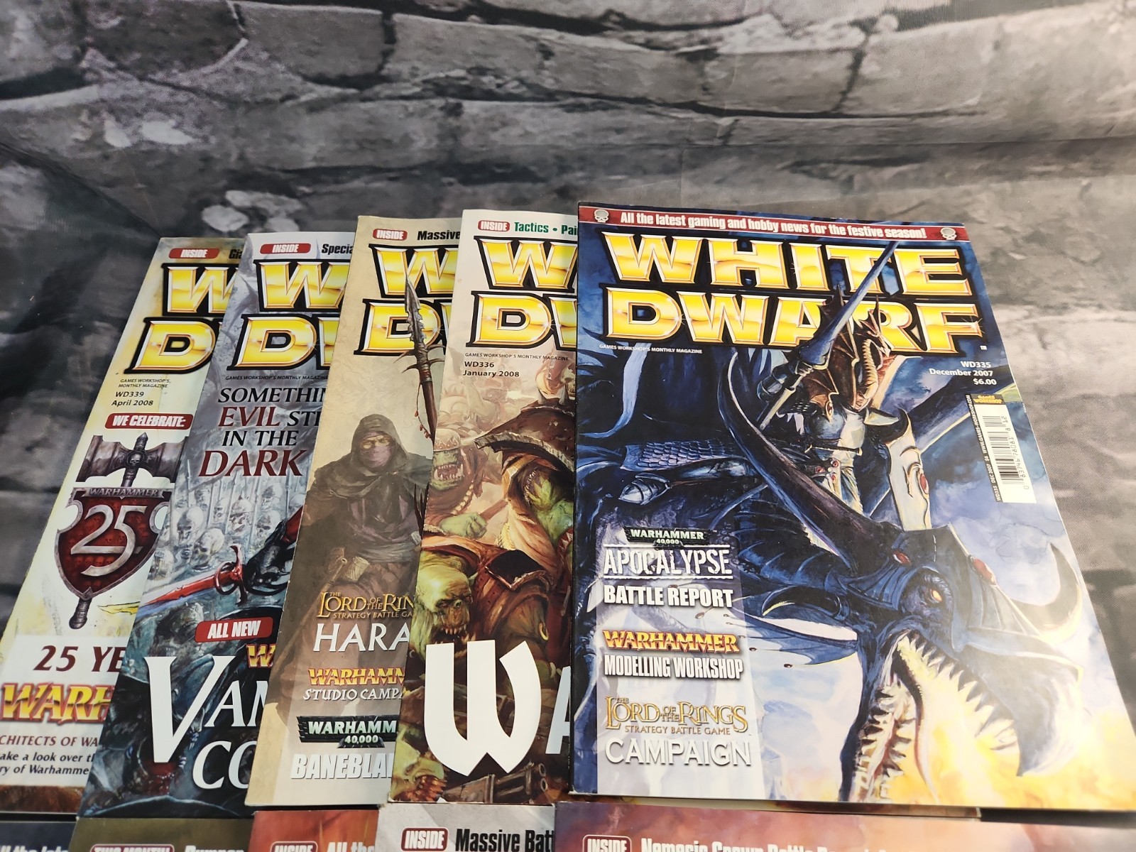 White Dwarf Magazine Lot Issues 330-339