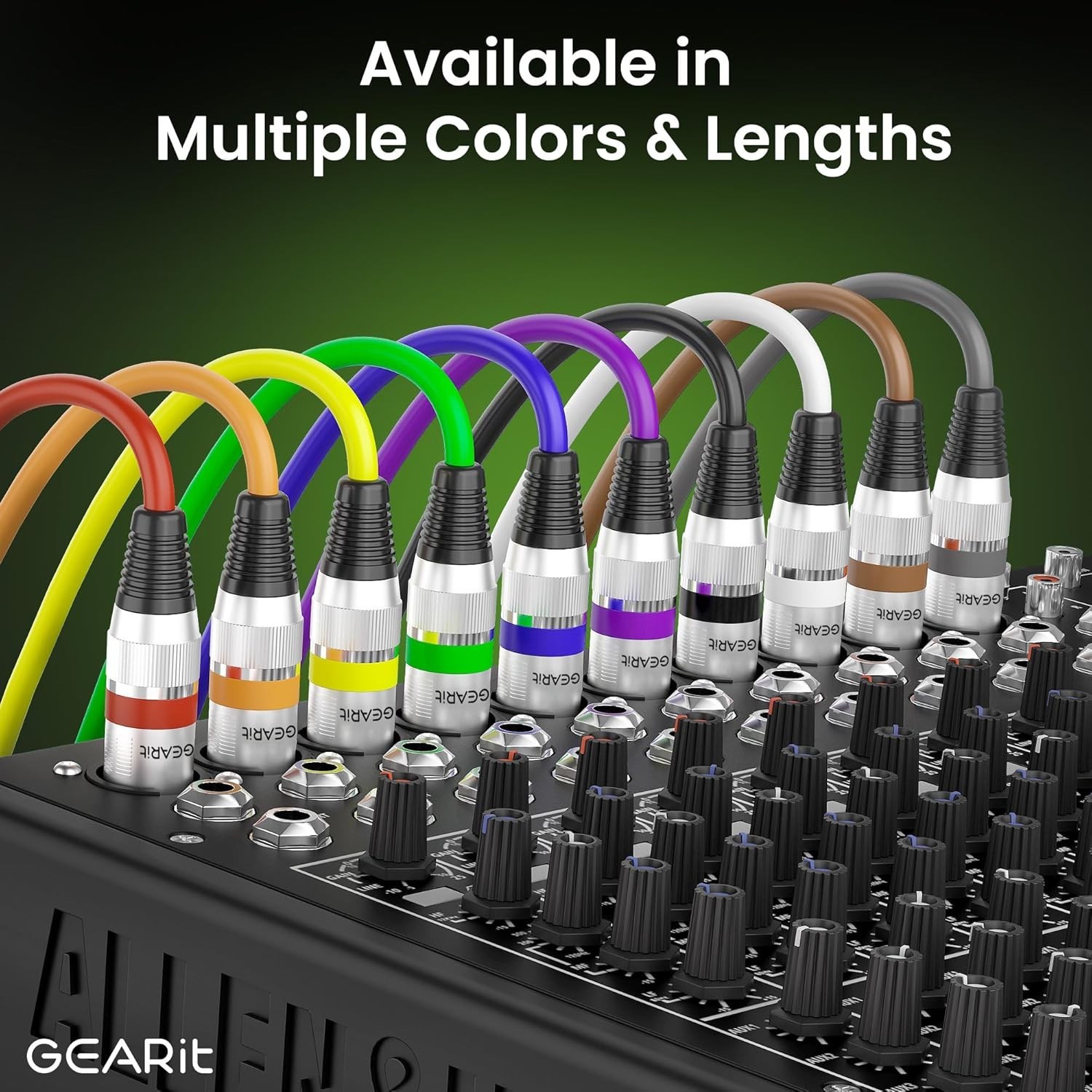 Durable 25FT XLR Stage Cable 2-Pack - Balanced Shielding for Signal Integrity