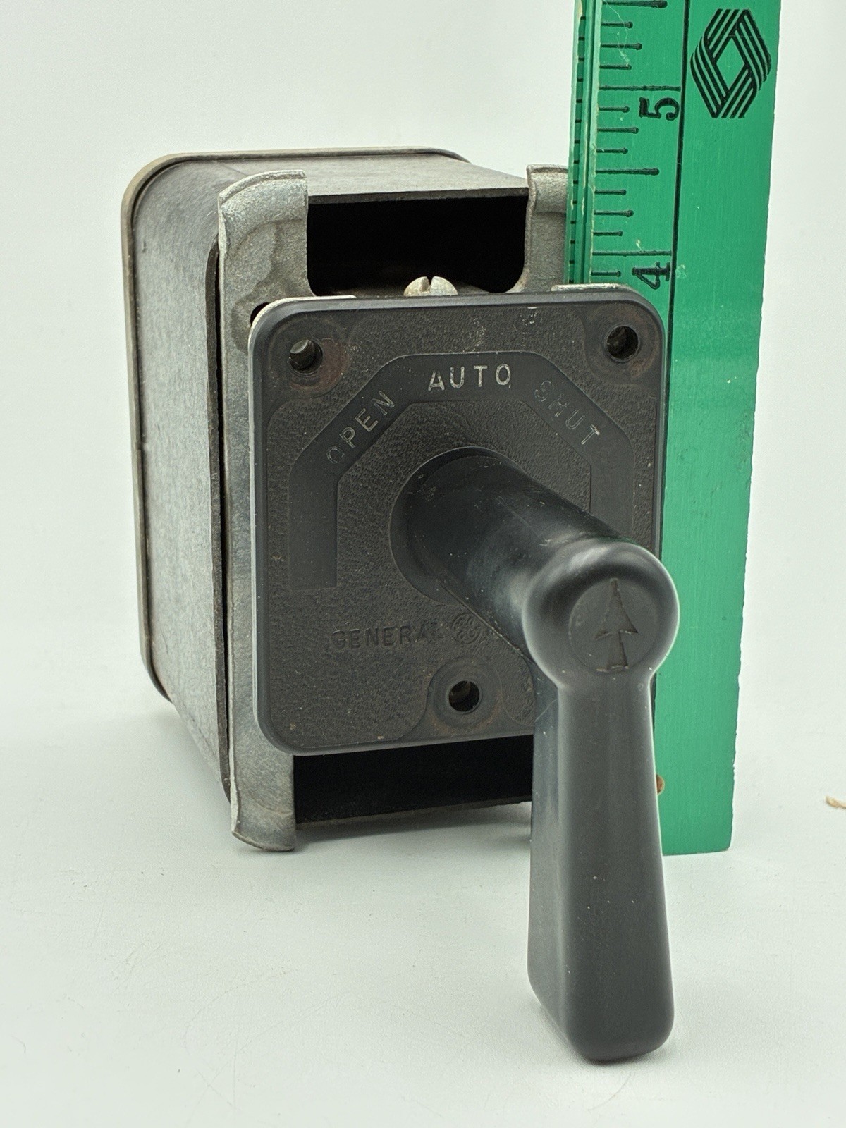 Vtg GE Control Switch w Back Cover 16SB1BC301SSS2P Type SB-1 Panel Pull Tested