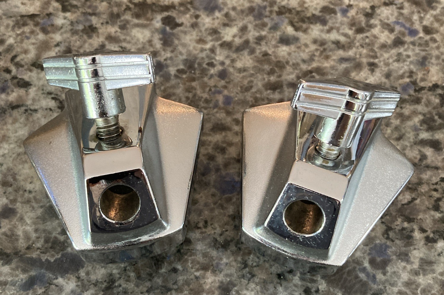 (2) VNTG 1980's TAMA AICHI JAPAN BASS DRUM SPUR MOUNTING BRACKETS IMPERIALSTAR