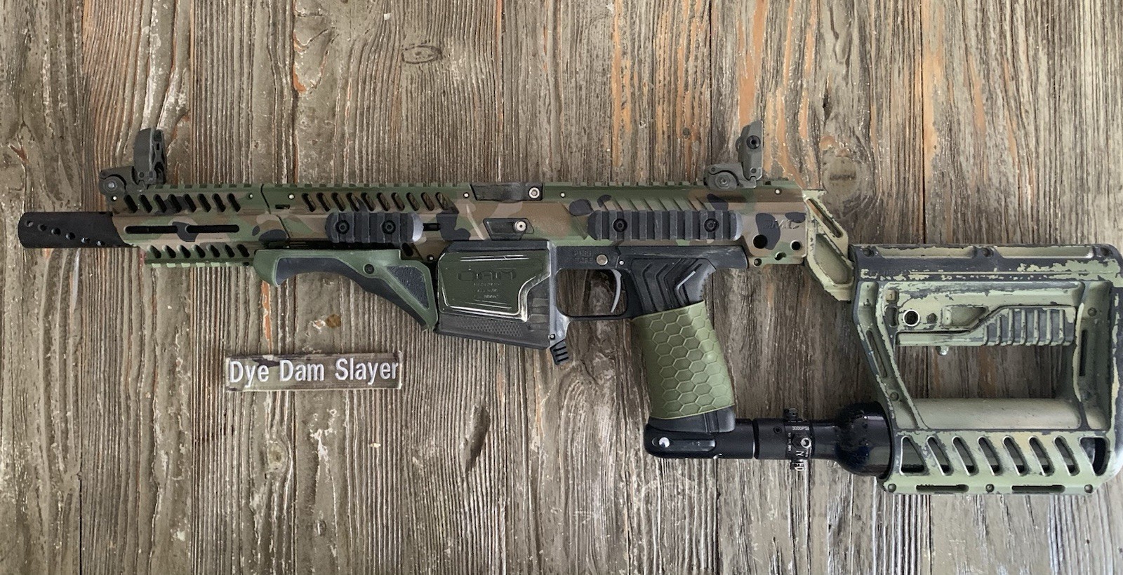 planet eclipse mg100 magfed custom cerakoted camo with nemesis barrel
