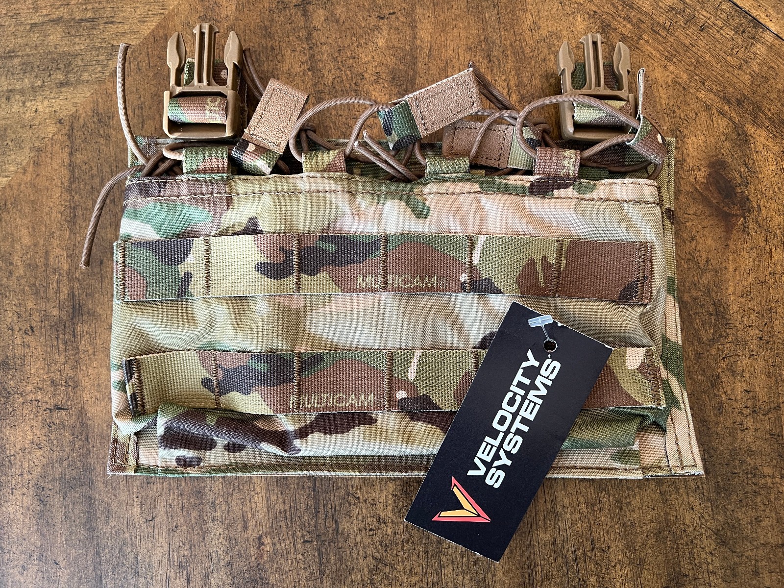 Velocity Systems QUAD MP5 / PCC / SMG Swiftclip Placard *NEW WITH TAGS MULTICAM*